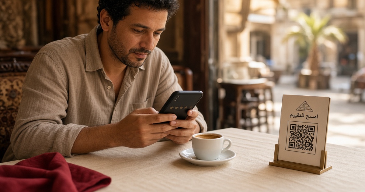 Reviews from the menu: how a table visit becomes a Google rating