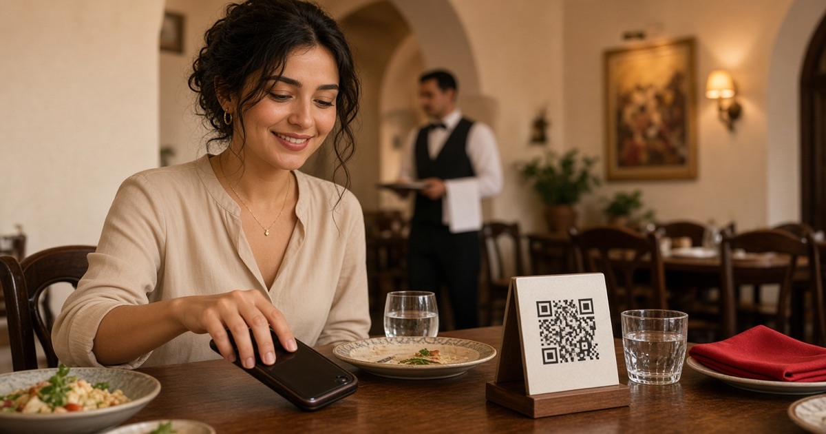 Do not make guests download an app to see the menu